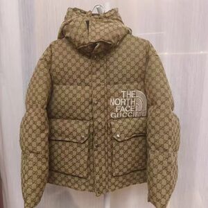 Gucci Brown Monogram Puffer Jacket